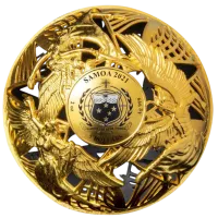 Монета "Рай и Ад", 2021 г., Серебро, 62,2 гр., проба 999, САМОА
