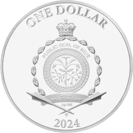 Монета "Заключи сделку", 2024 г., Серебро, 31,1 гр., проба 999, НИУЭ